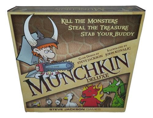 Munchkin Deluxe Juego De Mesa Steve Jackson Games 