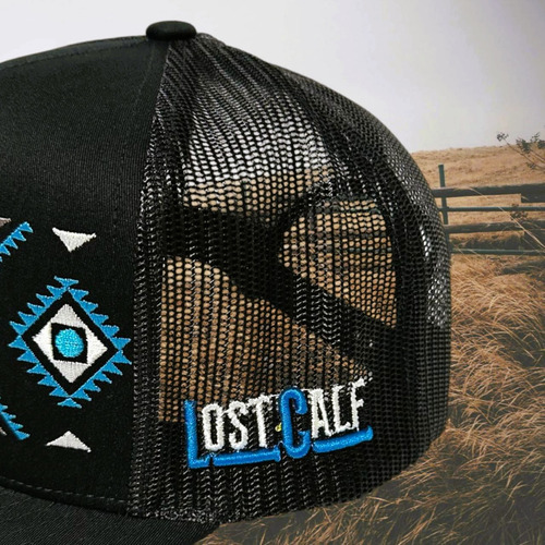 Gorras Yupoong Diseño Vaquero Bordado Frontal Y Lateral 3d Lost/calf-blue25 Ajustable Bordado 3d