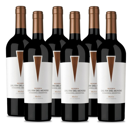 Vino Reserva Del Fin Del Mundo Merlot 750 Ml. Caja 6 Bot