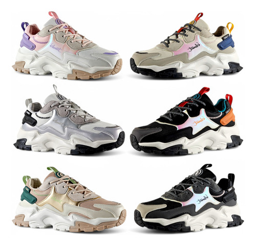 Zapatillas Mujer Plataforma Urbanas Moda Filament Grous