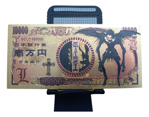 Billete Tarjeta Metalizada De Death Note De Colección