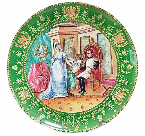 Porcelana Fina Francesa Plato Limoges Napoleón