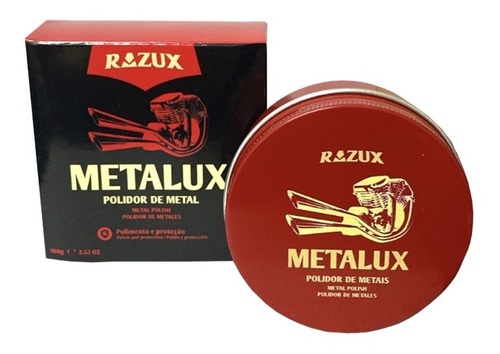 Metalux Composto Polidor Para Metais 100g Razux