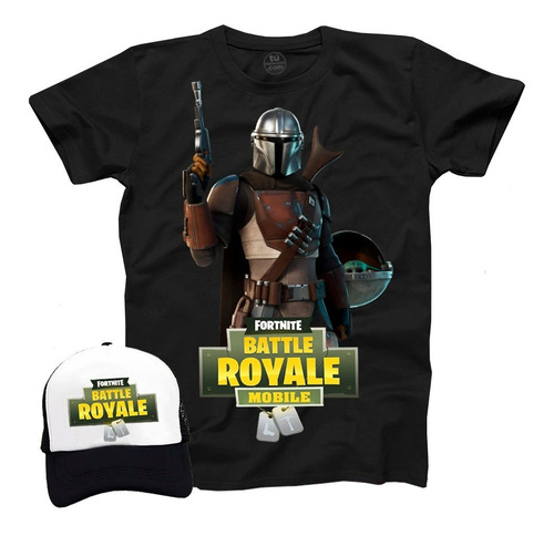 Camiseta Fortnite Battle Royale + Gorra Promo Exclusiva !