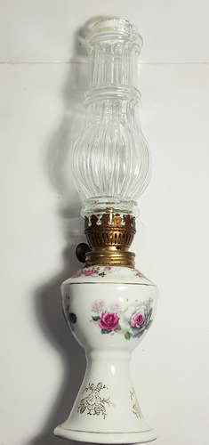 Lámpara 27 Cm. Años '70 A Alcohol,6,5x27cm. Tulipa Acomodo (Usado)