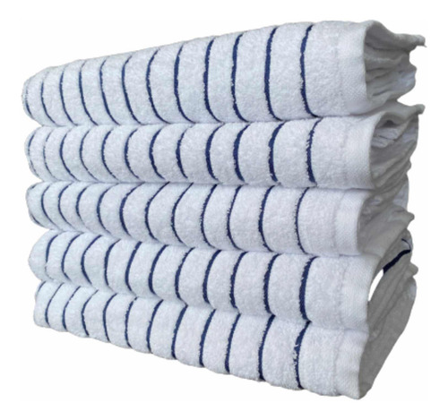 Kit Toalhas Banhão Listrada Praia Piscina Hotel 8und 600g