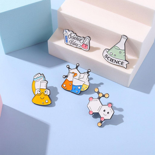 3 Broche De 5 Piezas, Alfileres De Esmalte De Vaso De