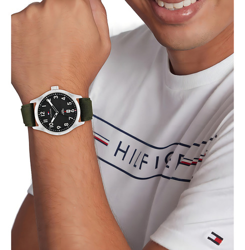 Relógio de tecido masculino Tommy Hilfiger 1710593 Forrest