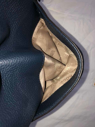 Cartera Michael Kors jet Set Items Azul Marino Nuevo