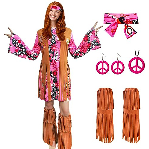 Disfraces De Hippie Mujeres De Años 60 Y 70, Ropa Hipp...