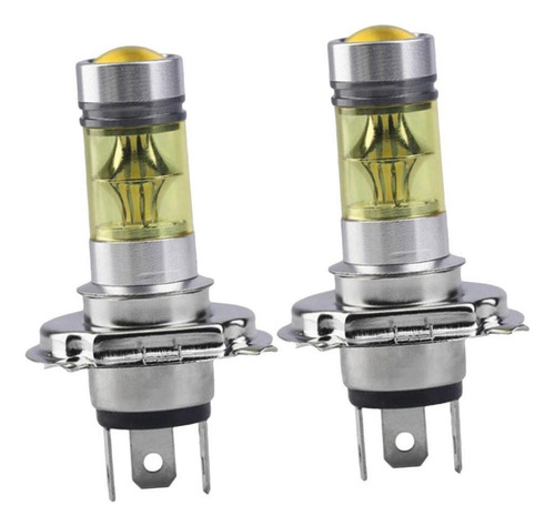 . Proyector Antiniebla Led Amarillo H4 De 100 W, 4300 K, De