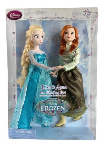 Muñecas Frozen Disney Store Anna Y Elsa Skating