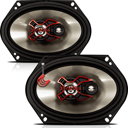 Kit Triaxial Bravox B3x57x 5x7 Polegadas 100w Rms 200w Pmpo