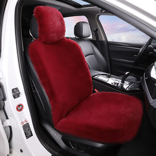 Funda Asiento Coche Piel Sintetica Mullida Esponjosa Cojin 1