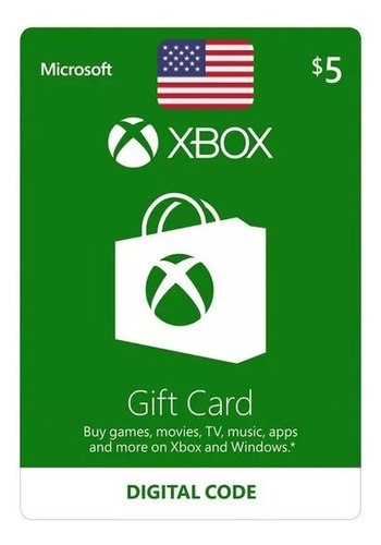 Tarjeta Xbox Live Gift Card Microsoft Código Digital 5