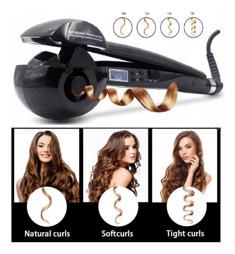 Modelador Cachos Automático Visor Lcd Temperatura 230cº Curl