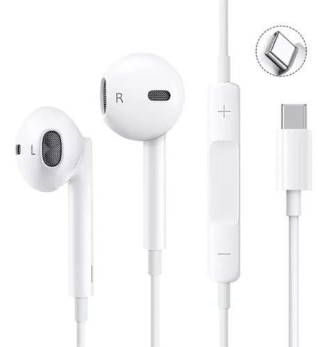 Audifonos Manos Libres Tipo C Compatibles iPhone 15 Pro Max