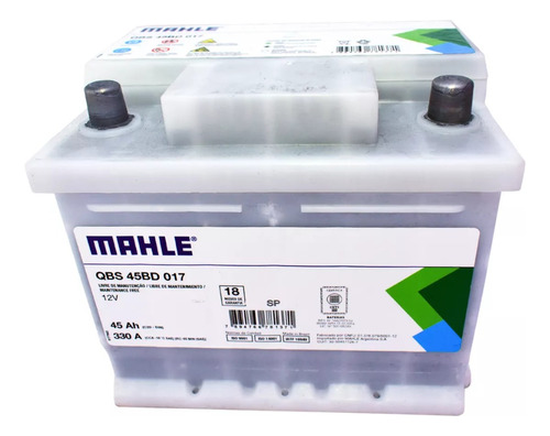 Bateria Mahle 12 X 45 Auto Camioneta 45ah 350 Cca