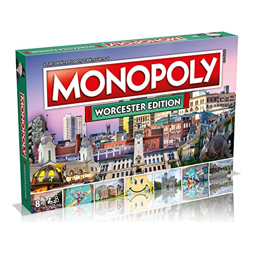 Worcester Monopoly Juego De Mesa, Juego Familiar Para Zmm8m