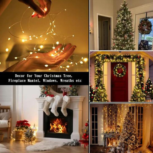 Cascading Twinkle Lights For Christmas Tree, 8 Modes