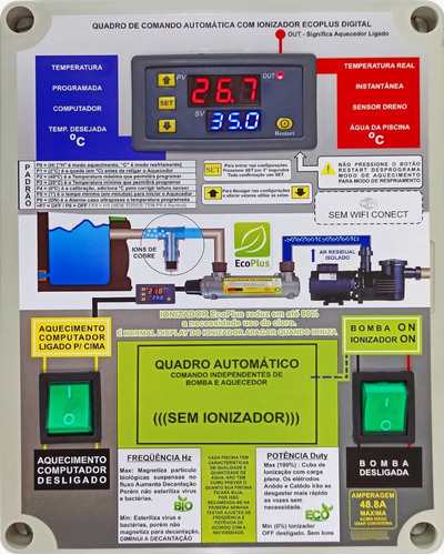 Quadro De Comando Para 40.000lts  10.000w