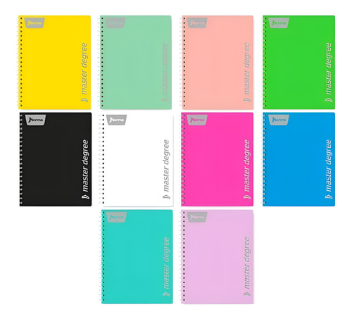 Libreta Espiral Do 100h Cuadro 7 Norma Master Degree 2 Pz
