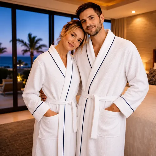 Roupão De Banho Masculino E Feminino Teka Profiline Hotel
