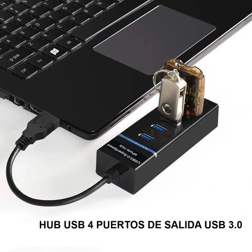 Hub Usb 3.0 » 4 Puertos Usb 3.0, 5gbps, Win / Mac / Linux