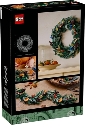 Lego Icons Botanical Collection Corona Wreath 10340 Cantidad De Piezas 1194
