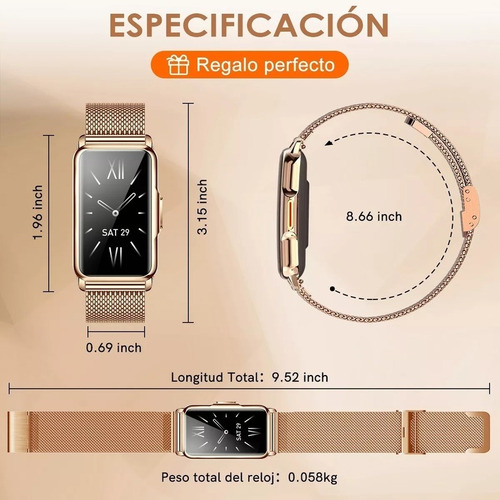 Smartwatch Para Mujer Reloj Inteligente Smart Band Bluetooth