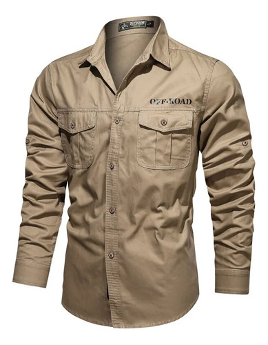 Camisas De Algodón Combat Army Para Hombre, Talla Grande, 4x