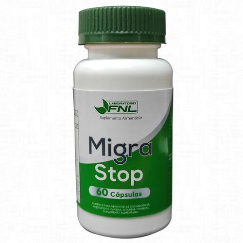 Migra Stop 60 Caps Magnesio Citrato L-arginina Jaquecas
