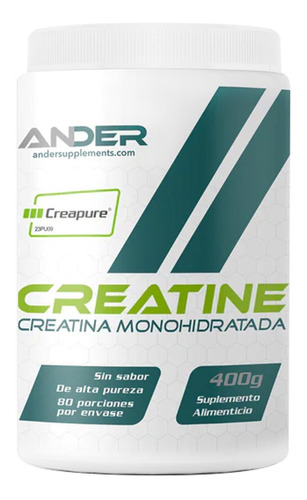 Creatina Monohidratada Pura Certificación Creapure® 400g  