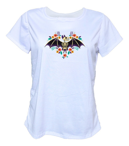 Blusa Playera Murcielago Halloween Tallas Extra Mujer 