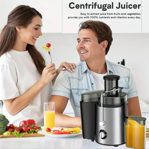 Extractor De Jugos Eléctrico Frutas Verduras Exprimidor Casa