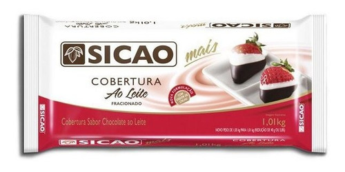 Cobertura Ao Leite Fracionado Barra 1 Kg Sicao Confeitaria