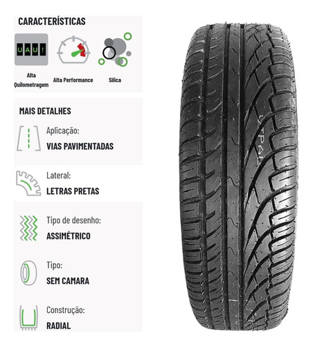 Pneu Aro 15 Remold 185/65r15 Para Onix Versa Logan Etios C3