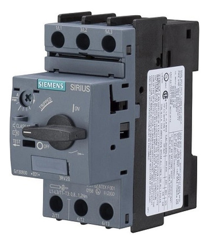 Guardamotor 3rv Siemens De 11-16a 3p Modelo 3rv1021-4aa10