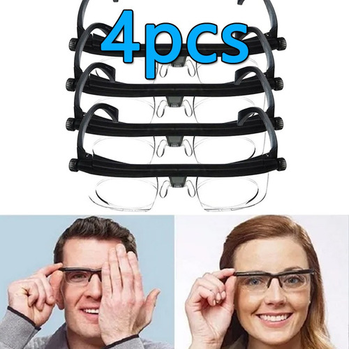 4 Piezas Gafas De Miopía Lectura De Lentes De Fuerza Ajustab