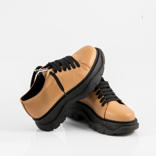 Imagen 2 de 3 de Zapatillas De Cuero Vacuno Suela Blaque Mujer