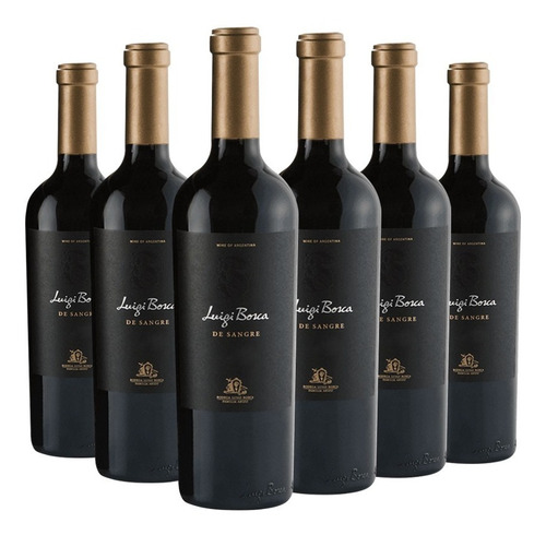 Vino Luigi Bosca De Sangre Red Blend 6x750cc Caja X6