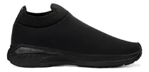 Comprar Tênis Masculino Meia Sem Cadarço Preto Leve Calce Fácil Slip