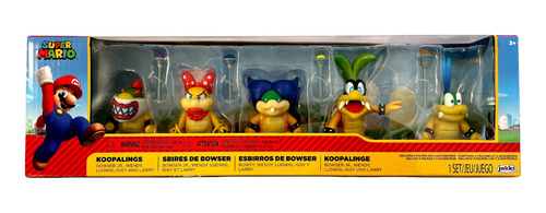 Koopalings Mario Bros Set 5 Koopalines Super Mario Jakks Pac (Usado)