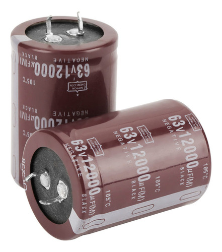 2 Unidades Audio 63v 12000uf Hifi Filter Capacitor Electroly