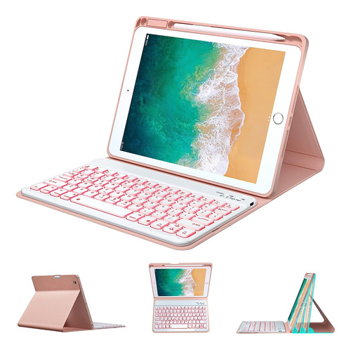 Bobolee Funda Con Teclado Para iPad De 9,7 Pulgadas, 6.a ...