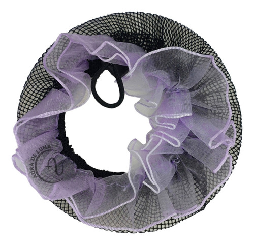 Red De Cabello Ballet Bailarina Para Chongo Danza Ajustable Lila 10 Cm