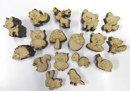 comprar 20 Renos Fibrofacil Mdf 5cm Pintar Souvenirs Navidad