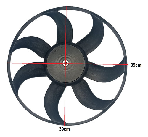 Defletor E Hélice Da Ventoinha Com Ar Vw Gol G5 G6 G7