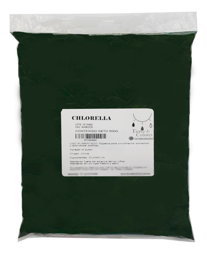 Chlorella En Polvo 500g Pura Sin Azucar Ni Añadidos Clorela