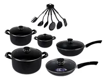 Comprar Juego De Ollas Y Sarten Antiadherente Con Accesorios 16 Pz